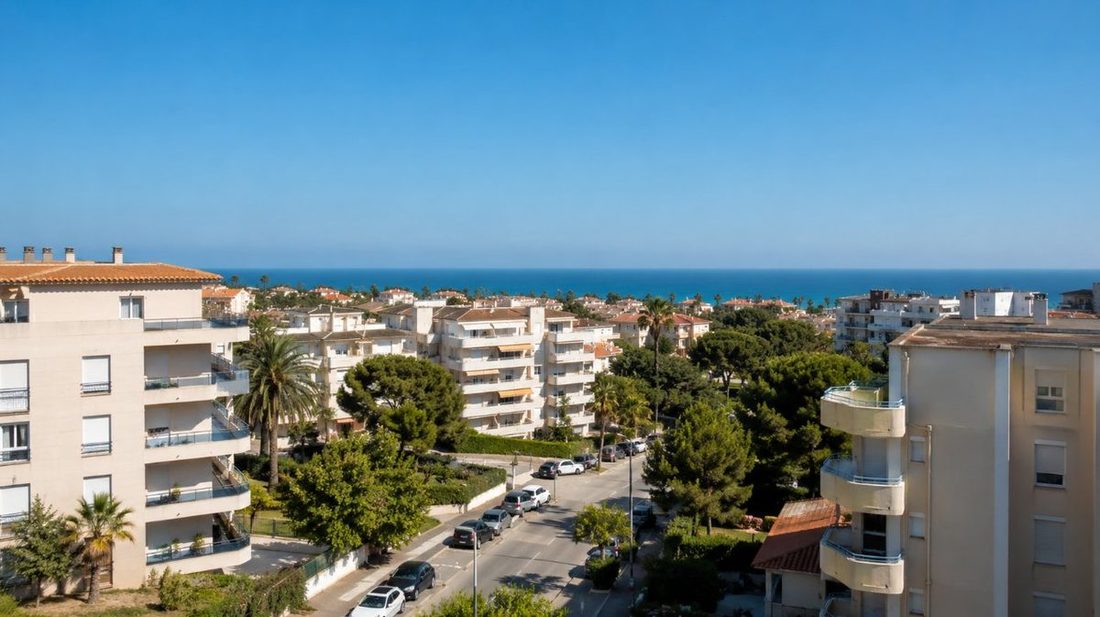 Vista de la Costa Daurada, zona de servicio de Persivilaseca